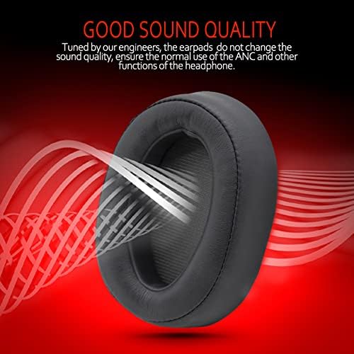 Krone Kalpasmos Replacement Earpads for Sony WH-H900N h.Ear on 2 & Sony MDR-100ABN Headphones, Sony Headphone Cushions Compatible with Sony 900N, Sony WH H900N earpads with Soft Foam Leather(Grey)