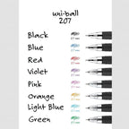 Black Retractable Gel Pens 12 Pack with Medium Points, Uni-Ball 207 Signo Click Pens are Fraud Proof and the Best Office Pens, Nursing Pens, Business Pens, School Pens, and Bible Pens