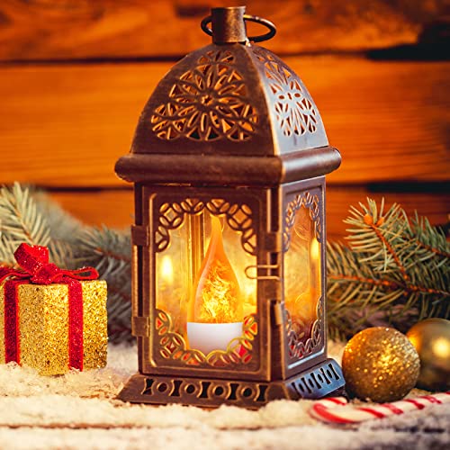AYOGU 6-Pack LED Flame Light Bulb, 3 Mode E12 Edison Bulb, 1.2W Warm White, for Chandelier, Halloween Decorations, Christmas, Outdoor, Indoor