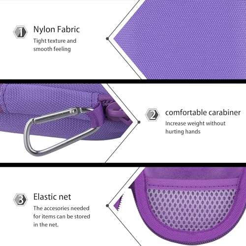 co2CREA Hard Carrying Case Replacement for JBL Clip 5 Waterproof Portable Mini Speaker (Purple Case)