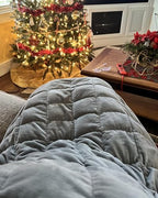 Kivik Weighted Blanket for Adults,Small Weighted Blanket Travel Size (29" Lx24 W-7 lbs),Weighted Lap Pad for The Elderly, Heavy Lap Blanket Grey, Machine Washable