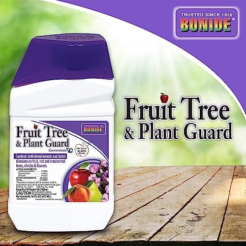 Bonide Fruit Tree & Plant Guard, 16 oz Concentrate, Multi-Purpose Fungicide, Insecticide and Miticide for Home Gardening