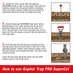 SWISSINNO Gopher & Vole Trap PRO SuperCat. Control Gophers, Voles + Field Mice, Unique Trigger Catch Action, Ultra-Effective + High Catch Rates. Easy to Setup, Safe+ Reusable. Made in Europe: 1x Trap