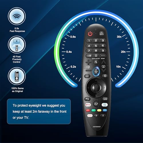 Replacement Magic Remote Control for LG Smart TV Remote LG-TV-Remote with Voice and Pointer Function Universal LG Remote for LG UHD OLED QNED NanoCell 4K 8K Models Google/Alexa