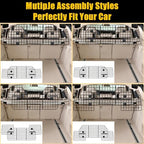 Gtongoko Dog Car Barriers for SUVs, Vehicles, Cars, Trucks, Upgraded Adjustable Heavy-Duty Wire Mesh Pet SUV Barriers Universal-Fit, Car Accessories Safety Travel, 2pcs 51.2In Elastic Ropes Included