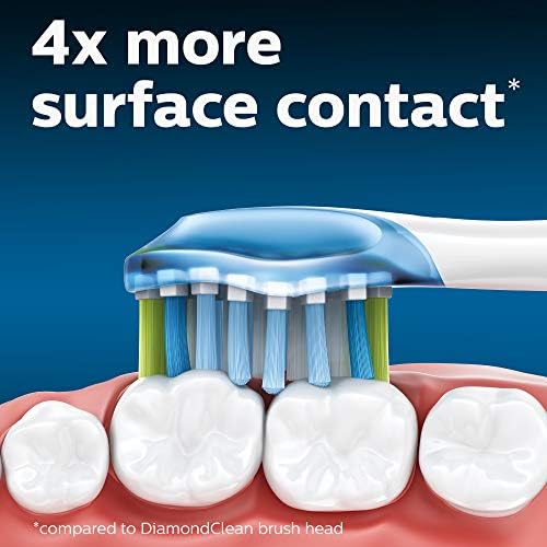 Philips Sonicare C3 2-in-1 Plaque Removal+Whitening Brush Heads, Genuine Replacement Toothbrush Heads, White, 2 Pack, HX9042/65