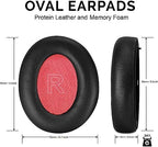 Life Q10 Ear Pads Replacement Ear Cushion Foam Soft Earpads Compatible with Anker Soundcore Life Q10 / Q10 BT/Life 2 NEO Bluetooth Headphones Ear Cushion (Black/Red)