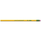 Wood-Cased Pencils, Unsharpened, 2 HB Soft, Yellow, 24 Count