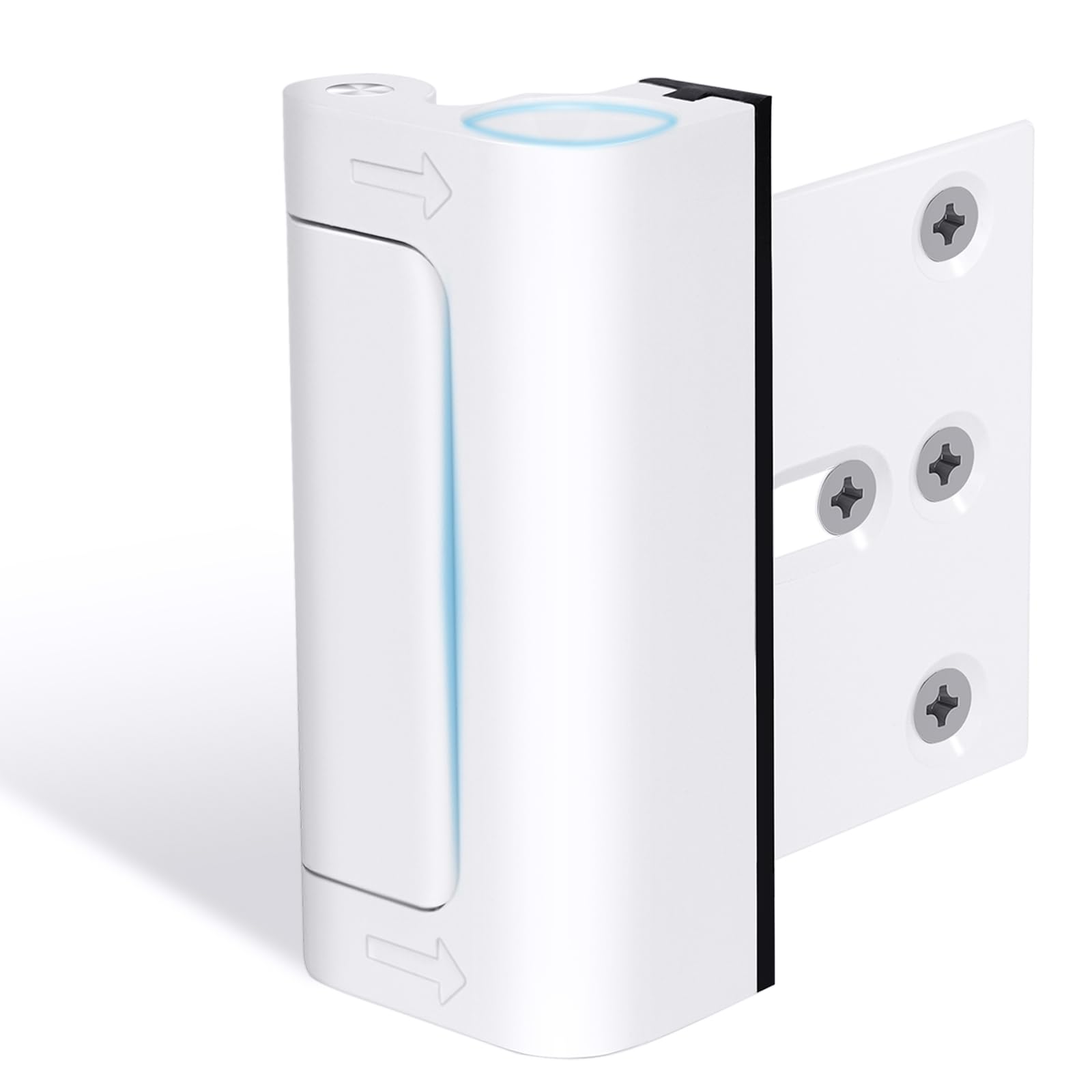 Door Reinforcement Lock Withstands 800lbs of Force - White Extra Proof Door Lock for Kids Safety Drilling Required, Prevents Unauthorized Entry, Add a Door Security Lock for Home Safety & Privacy