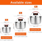 REDANT Steamer Basket for Instant Pot Accessories 6 qt, Pot Strainer Steamer for cooking, Steam Basket Stainless Steel Steamer Insert for Vegetables, Egg, Pasta (Free 2 Pcs silicone gloves), 6 Quart