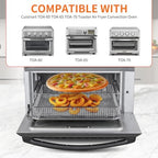 Air Fryer Basket for Oven Air Fryer Accessories for Cuisinart Air Fryer Toaster Oven, Baking Set with Air Fryer Basket Pan Parchment Paper Disposable Airfryer Liner for Cuisinart TOA-60/TOA-65/TOA-70
