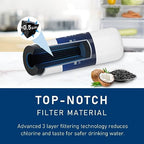 TEEHAY W10295370A Water Filter Replacement, Compatible With EDR1RXD1, Filter 1, WHR1RXD1, W10295370, KAD1RXD1, P8RFWB2L, P8WB2L, P4RFWB, P5WB2L (White, 4 Pack)