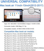 Mac Book Air Charger Replacement, 45W Power T-tip Magnetic DC Connector Adapter for Mac Book Air 11 inch and 13 inch (Between 2012-2017)