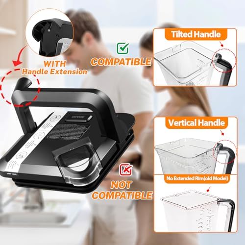 Replacement Locking Lid for Ninja,72 OZ Blenders Replacement Parts for Pitcher BL610 BL642 BL682 BN701 BN751 BN700 BN801