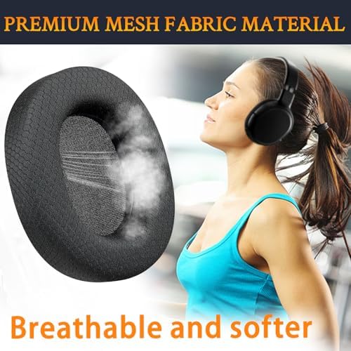 SOULWIT Earpads Replacement for SteelSeries Arctis 1/3/5/Arctis 7/7+/7P/7P+/7X/7X+/9/9X/Pro/Prime(Do Not Fit Any Arctis Nova) Headset, Ear Pads Cushions with High-Density Foam (Arctis MF Black)