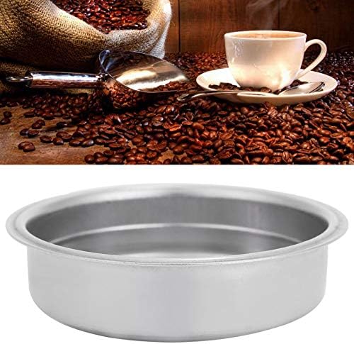 Stainless Steel Coffee Filter, Double Cup Coffee 51mm Porous Filter Basket Reusable Double Layer Pressurized Espresso Maker Accessories for Breville Portafilter
