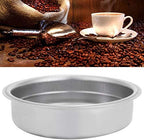 Stainless Steel Coffee Filter, Double Cup Coffee 51mm Porous Filter Basket Reusable Double Layer Pressurized Espresso Maker Accessories for Breville Portafilter