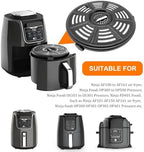 Air fryer Accessories for Ninja AF101 AF161 AF150 Air Fryer, 8.2'' Round Food Grade Air Fryer Grill Pan Grill Plate Crisper Plate Replacement Parts Tray Rack Compatible Ninja Foodie Pressure Cooker
