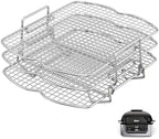 Dehydrator Rack for Ninja Foodi AG300 Grill, 3 Stackable Layers Dehydrator Rack Stand for Ninja Foodi AG300 Accessories, Rectangle Air Fryer Accessories for Ninja AG300 AG301 Foodi Grills