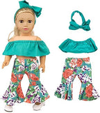 ZQDOLL 19 pcs American Doll Clothes Gift for 18 inch Doll Clothes and Accessories, Including 10 Complete Sets of Clothing