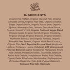 KOS Plant Based Protein Powder, Chocolate USDA Organic - Low Carb Pea Protein Blend, Vegan Superfood with Vitamins & Minerals - Keto, Soy, Dairy Free - Meal Replacement for Women & Men - 15 Servings