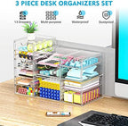 Acrylic Bathroom Makeup Organizer with 4 Drawers, Desk Organizers, Clear Desk Accessories, Dustproof Drawer Storage for Make Up, Jewelry, Pen, Stationary