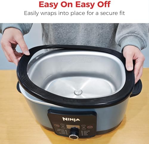 Goldlion Silicone Base Cover Compatible with Ninja Foodi Possiblecooker Pro - Heat-Resistant Anti-Burn Accessories for Ninja Crockpot Slow Cooker