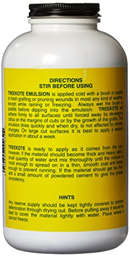 Walter E Clark 00032 Treekote Brushtop Container, 32 Ounce