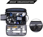 BAGSMART Toiletry Bag for Men, Travel Toiletry Organizer Dopp Kit Water-resistant Shaving Bag for Toiletries Accessories, Door Room Essentials, Black-medium