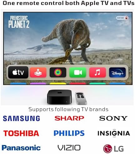 Replacement Remote for Apple TV Remote Compaitible with Apple TV 4K with TV Control