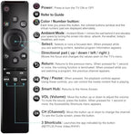 Universal Remote Control Compatible for All Samsung TV LED QLED UHD SUHD HDR LCD Frame Curved Solar HDTV 4K 8K 3D Smart TV Remote Replacement, with Buttons for Netflix, Prime Video, WWW