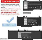 E5470 battery E5570 battery 6MT4T Battery Compatible with Dell Latitude 14 5470 E5470 15 5570 E5570 Precision 15 3510 M3510 Series Notebook Replacement for 7V69Y TXF9M 79VRK HK6DV 07V69Y [7.6V/62Wh]