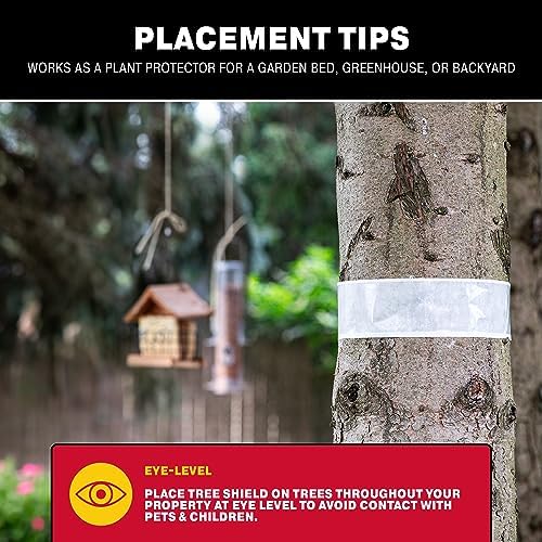 Catchmaster Tree Shield Lantern Fly & Ant Traps Insect Barrier, 4 Rolls 30ft Each, Outdoor Adhesive Crawling Insect Trap, Glue Traps to Protect Trees, Fruit & Plants, Pest Control Lawn & Garden