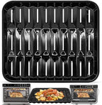 Air Fryer Grill Pan for Ninja Foodi DT251 Digital Air Fryer Countertop Oven, 13.4 * 11.4'' Air Fryer Grill Plate Crisper Plate Rack Accessories Replacement Parts Tray,Dishwasher Safe