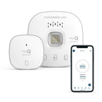 CHAMBERLAIN Smart Garage Control - Wireless Garage Hub and Sensor with Wifi & Bluetooth - Smartphone Controlled, myQ-G0401-ES, White