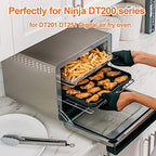 Air Fryer Oven Basket, Original Replacement Baking Trays for NINJA DT201 DT251 Foodi Digital Air Fryer Oven, Mesh Basket, Ideal Accessories for Air Frying and Dehydrating