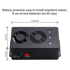 Angveirt Battery Operated Rodent Repellent RV Pest Mouse Repeller Electronic Ultrasonic Mice Repeller Humane Mouse Trap Substitute Car Deterrent Under Hood Animal Repeller