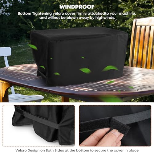 Stanbroil Outdoor Waterproof Gas Grill Cover Fits Cuisinart All Foods Gas Grill, Replacement for Cuisinart CGC-21, Black