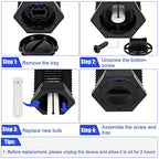Klahaite Replacement Bulb for K15, X3,T6, T8, T9 Bug Zapper Outdoor, 4-pin, 15W Single U-Shaped Twin Tube Bulb
