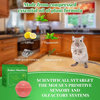 12 Pcs Natural Mouse Repellent Peppermint Oil to Repel Mice and Rats, Rodent Repeller for Car Engines Home Kitchen Indoor Outdoor,Keep Moles & Voles Out of Your Lawn and Garden, Pet Safe