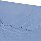 Utopia Bedding Waterproof Incontinence Pads Quilted Washable & Absorbent Bed Pad for Adults and Kids 34 x 52 inches (Pack of 4, Blue)