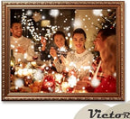VictoR Picture Frame Chagall 11x14 Brown Gold - Baroque Picture Frame for Photos in Size 11x14 Inch - Vintage Design with Shatterproof Acrylic Glass - Antique - Baroque