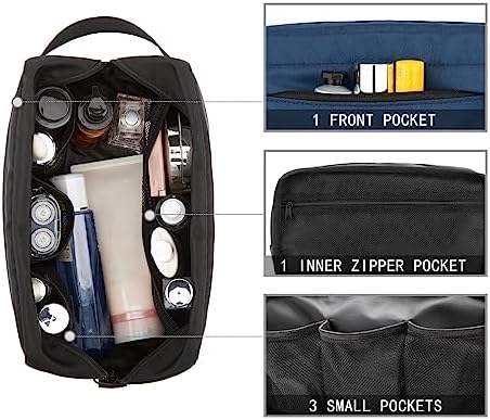 Vorspack Travel Toiletry Bag for Men - Hanging Toiletries Bag Water Resistant Dopp Kit Travel Bag for Toiletries Accessories
