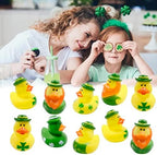 27 PCS St. Patrick's Day Rubber Ducks,Baby Showers Accessories,Mini 2.16" Duckies Bath Toys for Kids St. Patrick's Day Party Favors,Gift Exchange (St. Patrick's)