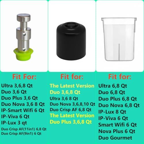 Lid Replacement Parts for Instant Pot Duo Nova 60, Ultra 60, Duo60-the Latest Version and Duo Plus 60-the Latest Version, 6 Qt Pressure Cooker Accessories