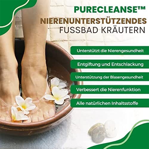 PureCleanse Kidney Support Herbal Foot Soak, Lymphatic Drainage Ginger Foot Soak, Natural Mugwort Herb Foot Soak, Ginger Foot Bath Bag - Pure Cleanse Kidney Support Herbal Foot Soak (60PCS)