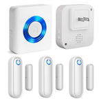 YisTech Caregiver Pager Door Alarms for Dementia Patients/Kids Safety/Home Security,Wireless Door Alarm Sensor for Elderly/Business/Home/Store (Three Sensor One Receiver)