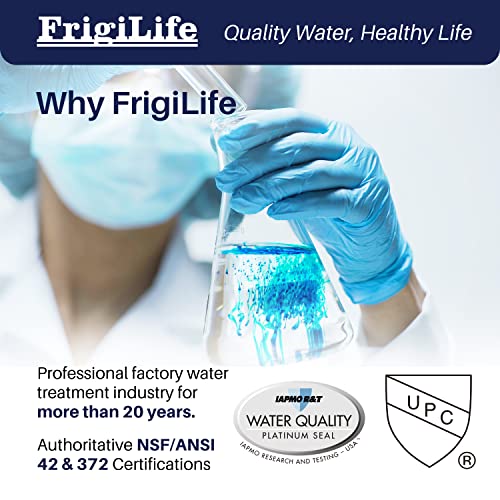 FrigiLife Refrigerator Water Filter Compatible with Frigidaire EPTWFU01, EWF02, Pure Source Ultra II, 4PACK