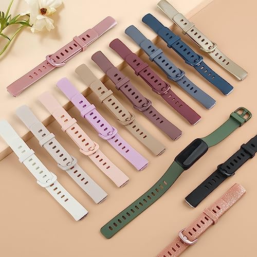 Vancle 4 Pack Bands Compatible with Fitbit Inspire 3 Bands for Women Men, Sport Silicone Adjustable Replacement Straps for Fitbit Inspire 3 Fitness Tracke