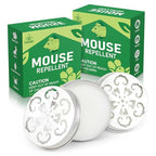 Lousye Rodent Repellent for Car Engines, Mighty Peppermint Oil to Repel Mice and Rats,Environmentally Friendly and Humane Mouse Trap for Car Engines,House,Pest Control for Indoor (White-2 Packs)